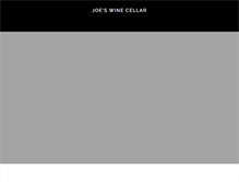 Tablet Screenshot of joeswinecellar.com